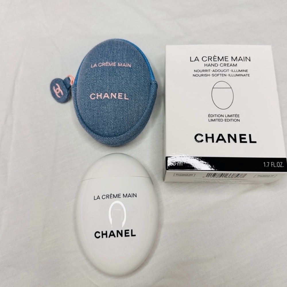 CHANEL Hand Cream with Blue Denim Pouch - Picture 2 of 2